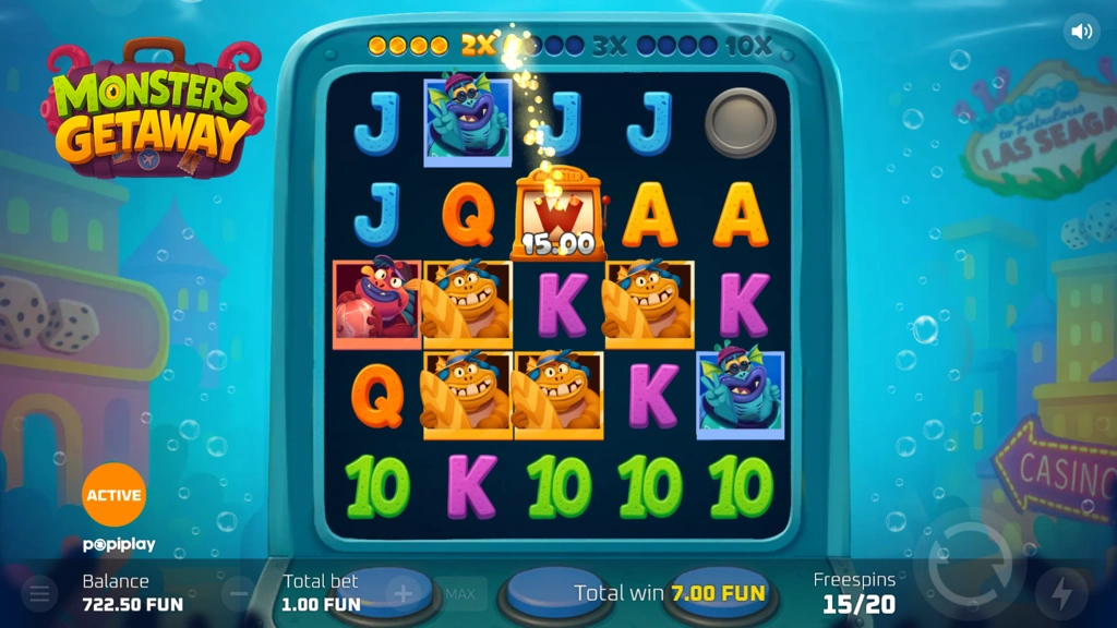 Monsters Getaway - Free Spins Wild Cash Collect